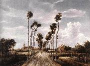 HOBBEMA, Meyndert The Alley at Middelharnis g oil painting artist